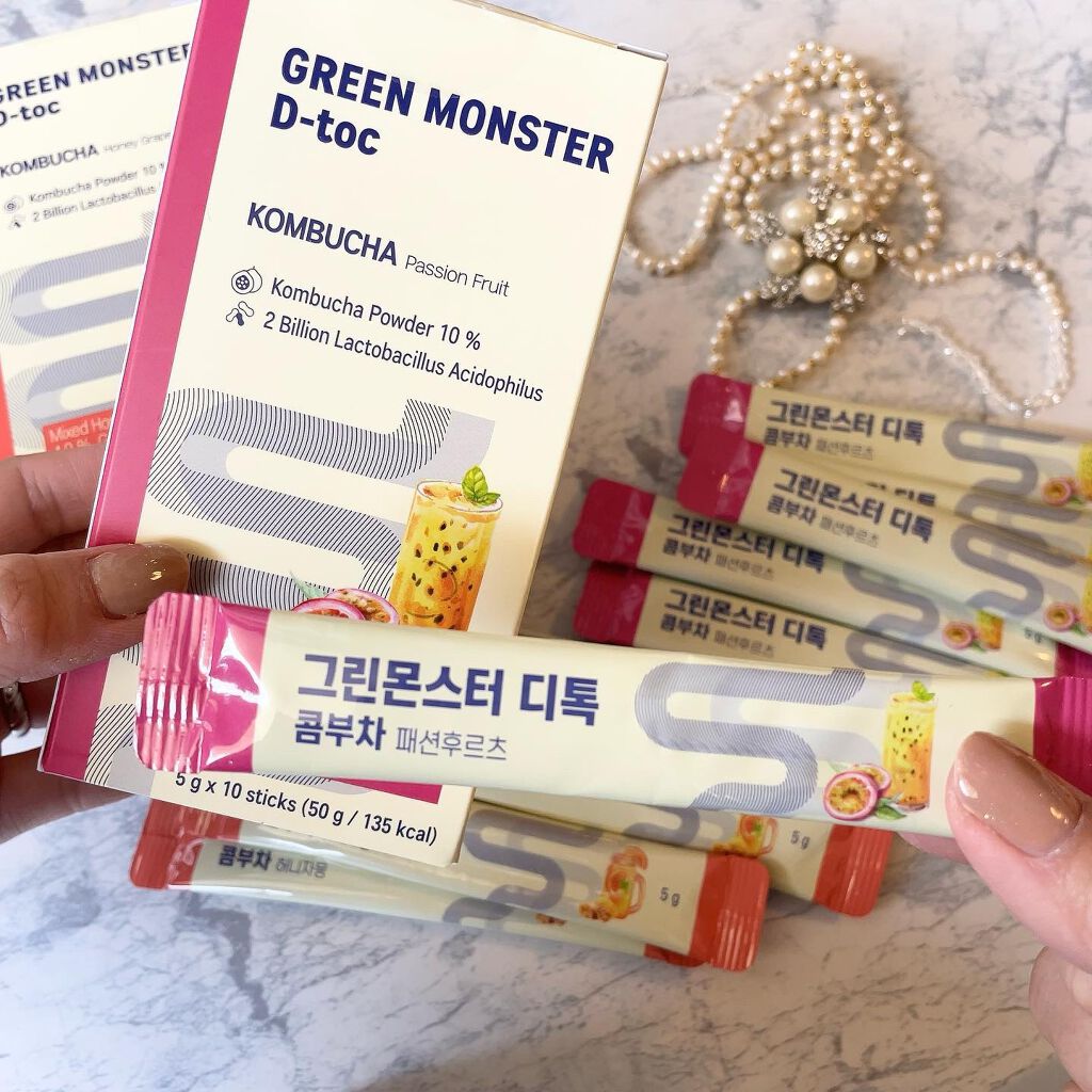 デトックスコンブ茶/グリーンモンスター/コンブチャを使ったクチコミ（3枚目）