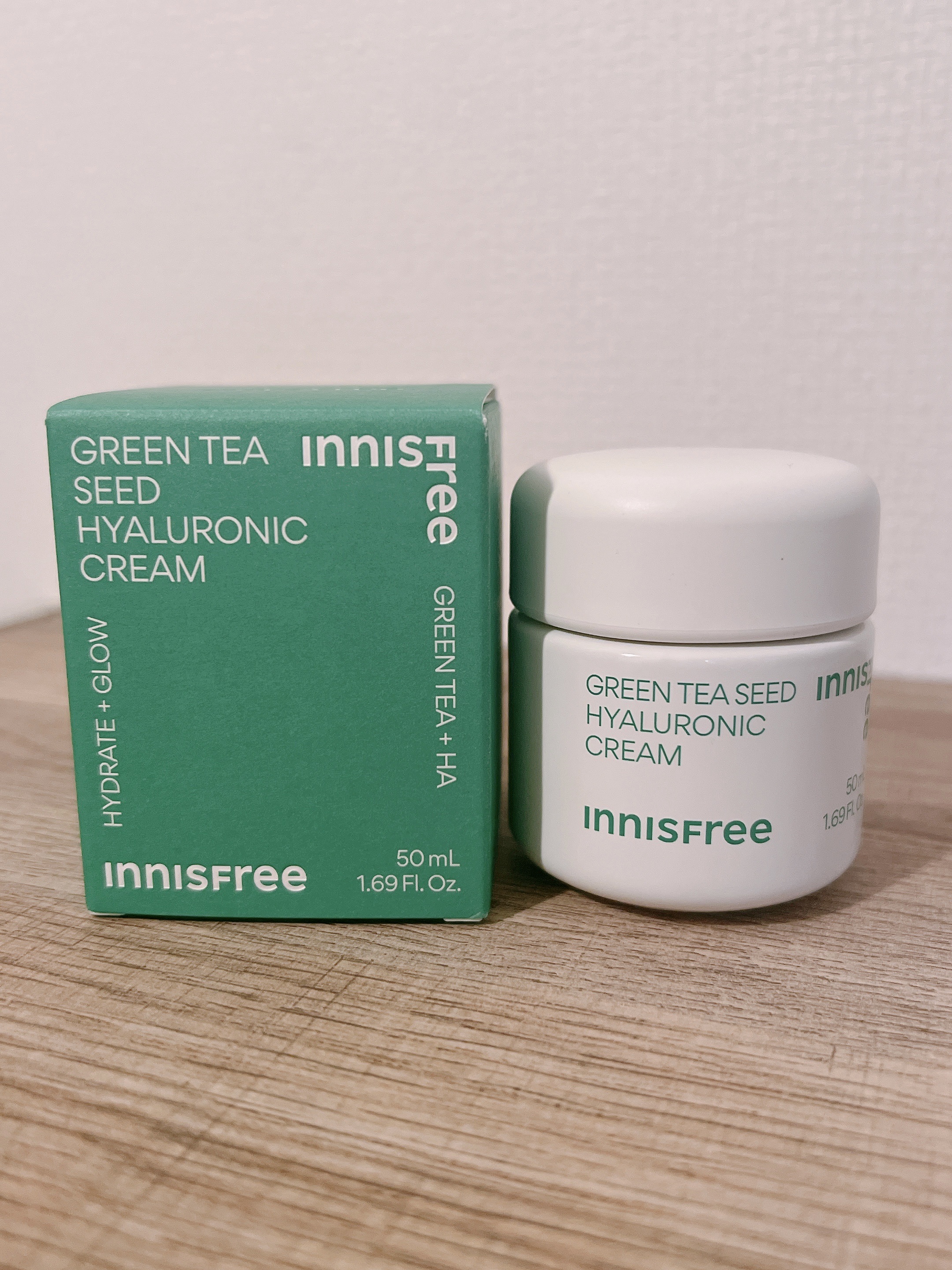 グリーンティーシード　ヒアルロン　クリーム/innisfree/フェイスクリームを使ったクチコミ（1枚目）