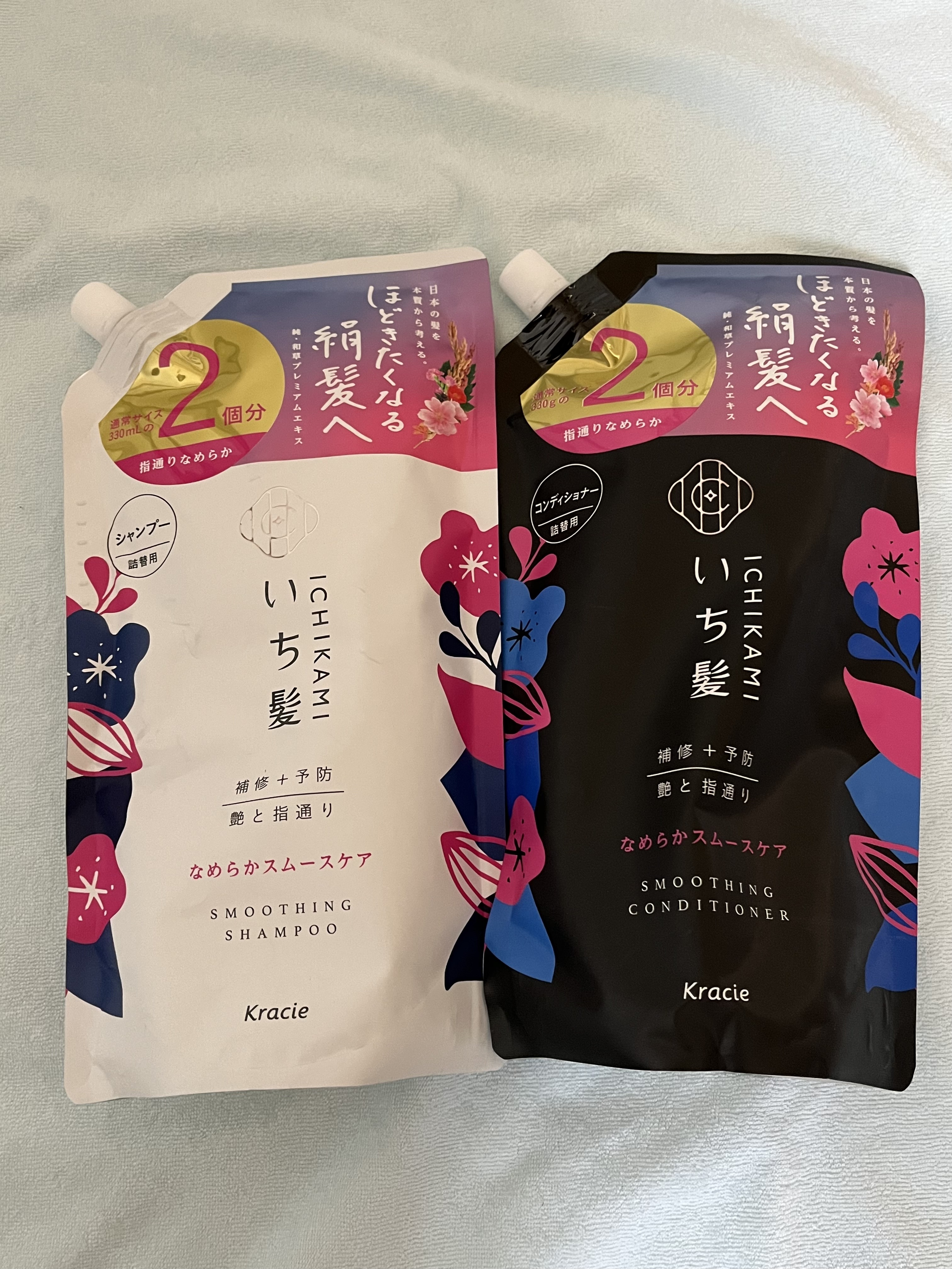 なめらかスムースケア シャンプー／コンディショナー シャンプー 詰替用2回分 660ml/いち髪/市販シャンプーを使ったクチコミ（1枚目）