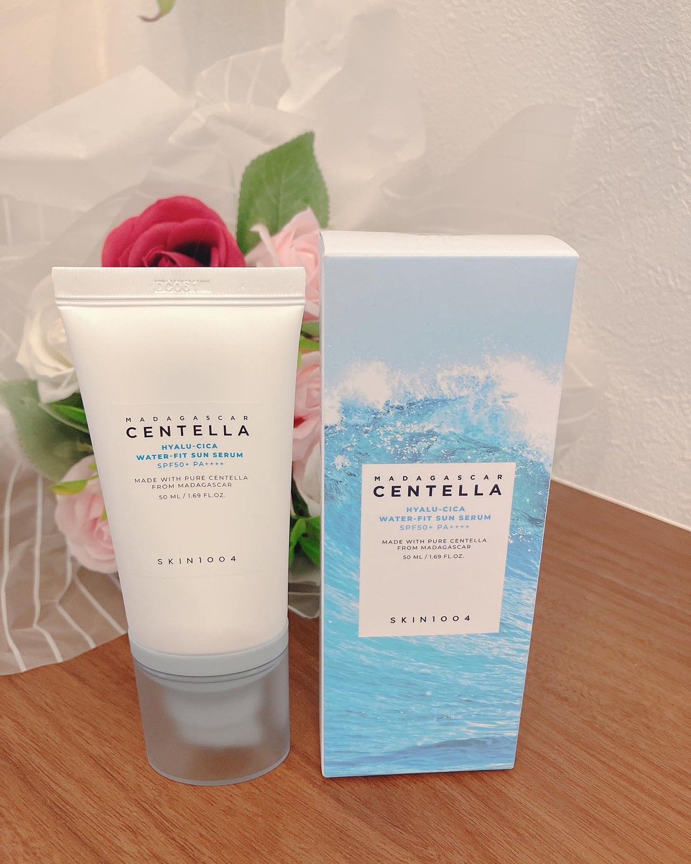 ヒアルーシカ ウォーターフィット サンセラム/SKIN1004/日焼け止めローションを使ったクチコミ(6枚目)