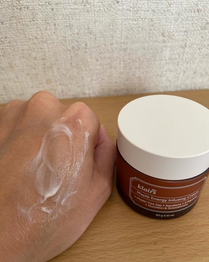 メープルエナジーインフュージングクリーム/Klairs/フェイスクリームを使ったクチコミ(4枚目)