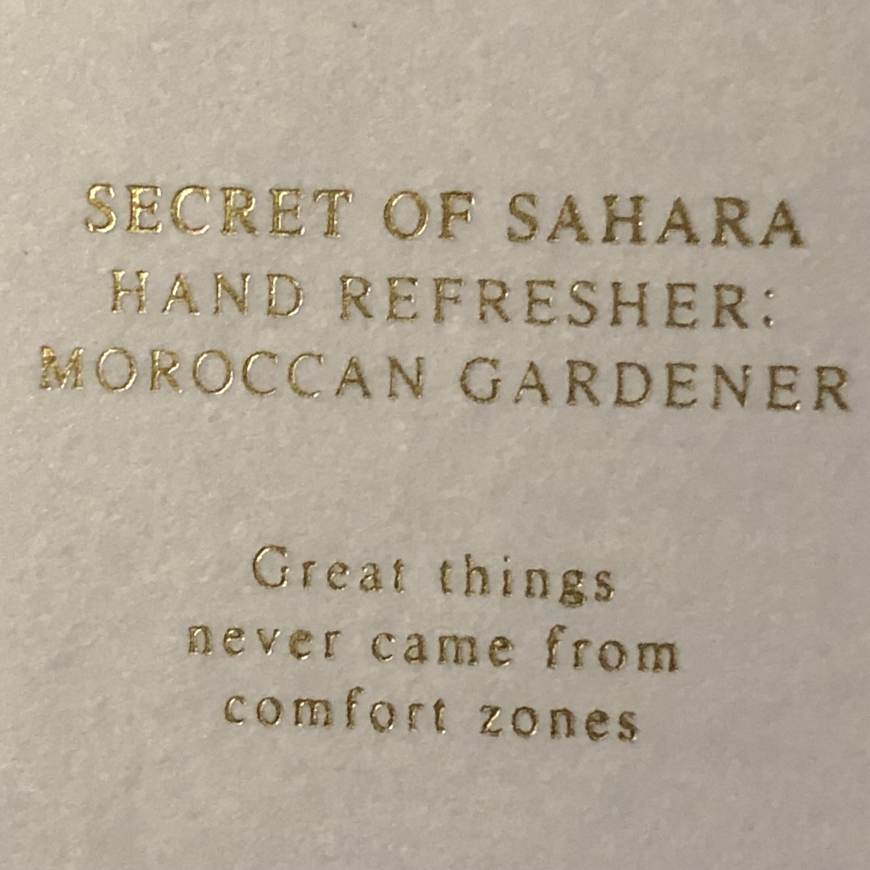 ハンドリフレッシャー； モロッカンガーデナー/Huxley/その他を使ったクチコミ（1枚目）