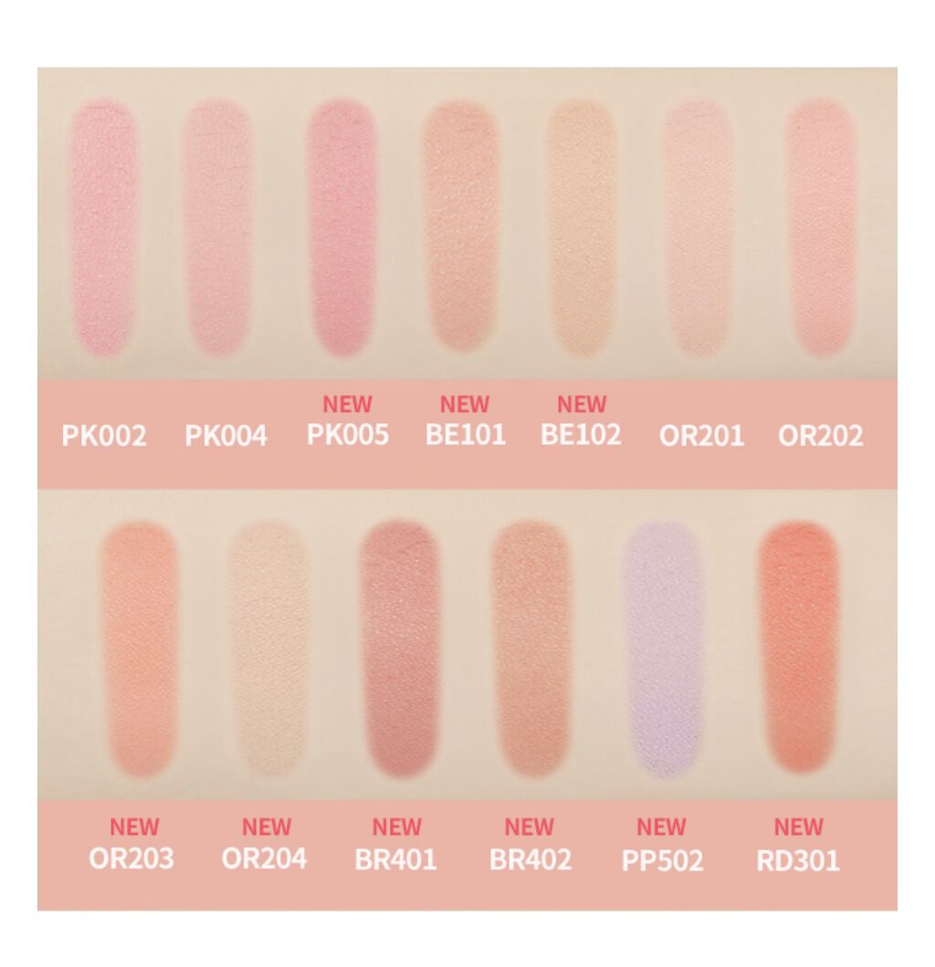 ラブリー クッキー ブラッシャー OR204/ETUDE/パウダーチークを使ったクチコミ（2枚目）