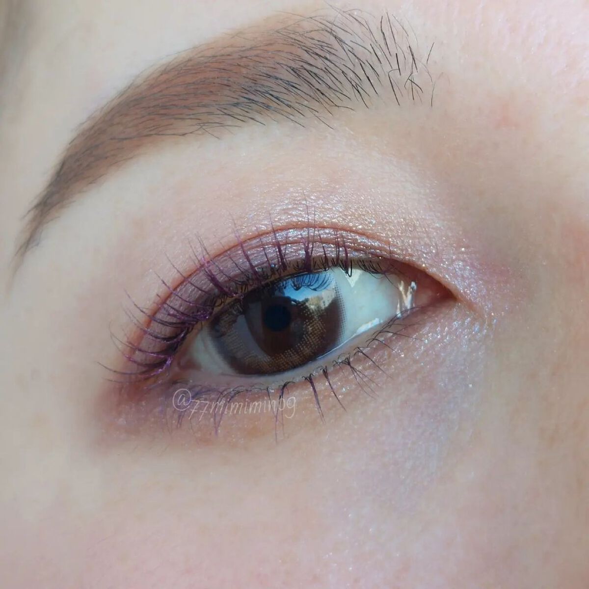 ピエナージュ ミミジェム マンスリー ミミガーネット/PienAge/１ヶ月（１MONTH）カラコンを使ったクチコミ（2枚目）