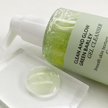 CLEAN AND GLOW GREEN BARLEY GEL CLEANSER/Veganifect/洗顔フォームを使ったクチコミ（3枚目）