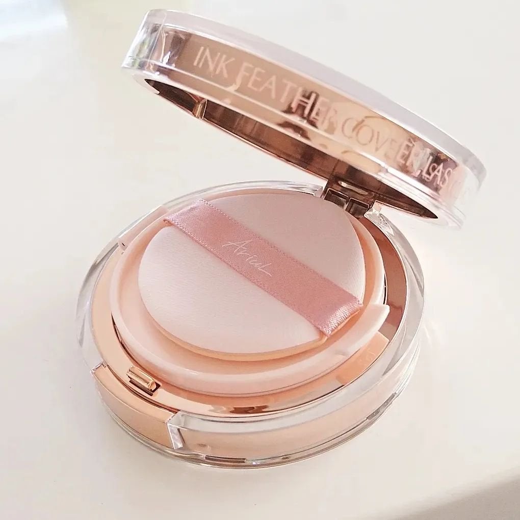 アリウル インクフェザーカバーラスティングクッション/Ariul/クッションファンデーションを使ったクチコミ(3枚目)