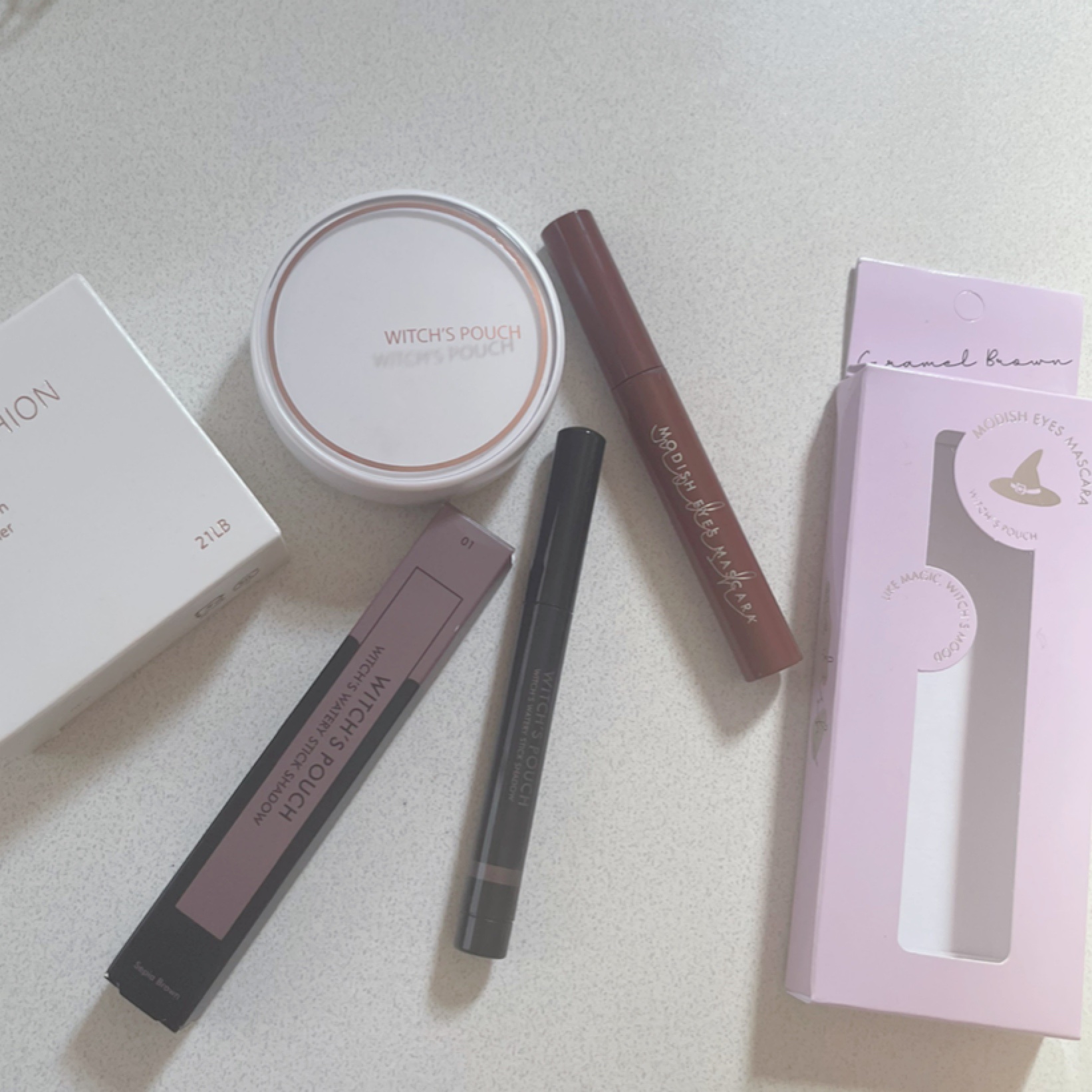 モディッシュアイズマスカラ 02 キャラメルブラウン/Witch's Pouch/マスカラを使ったクチコミ（2枚目）