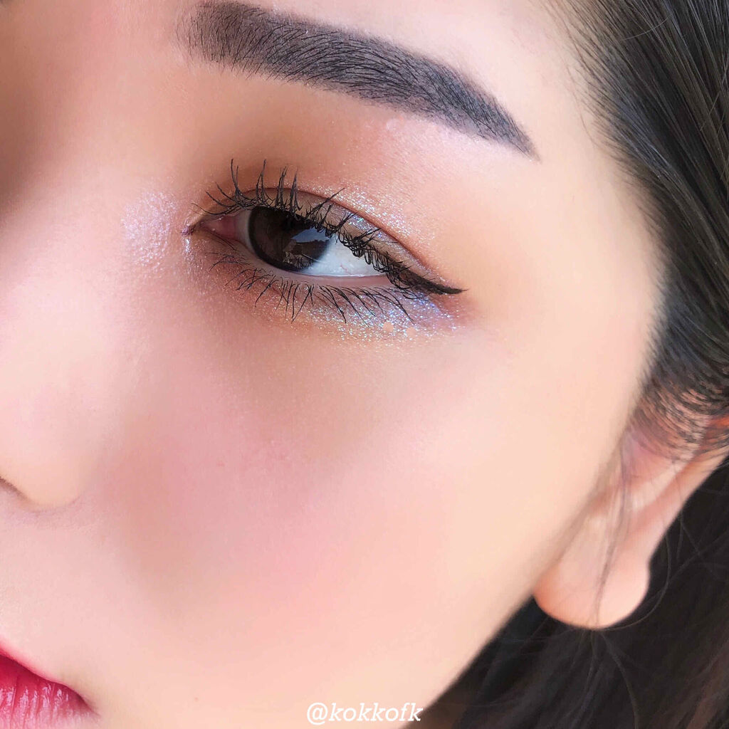 UR GLAM　POWDER EYESHADOW オーロラピンク/U R GLAM/単色アイシャドウを使ったクチコミ（2枚目）