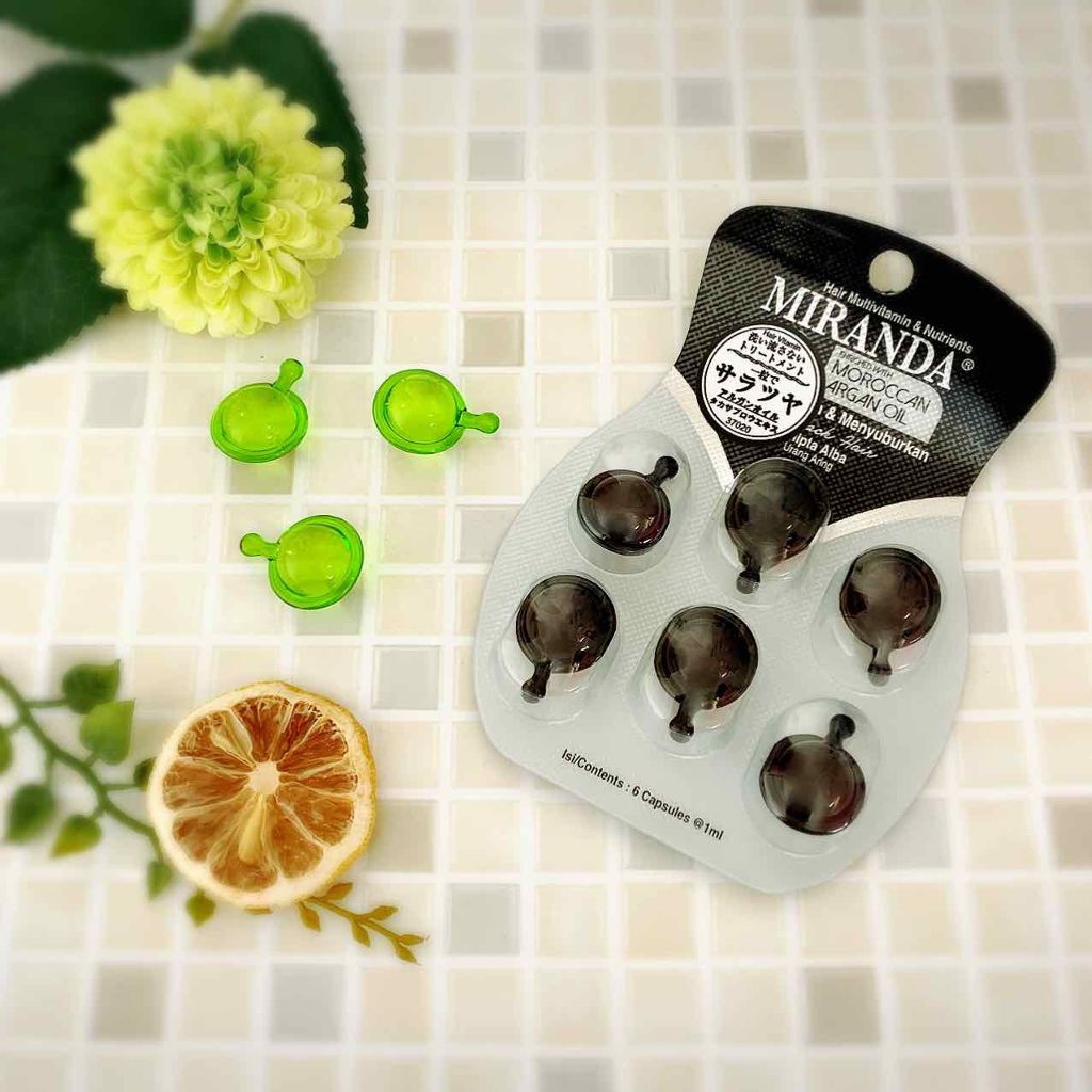 ヘアビタミン シャイニーヘアオイル/MIRANDA/ヘアオイルを使ったクチコミ（1枚目）