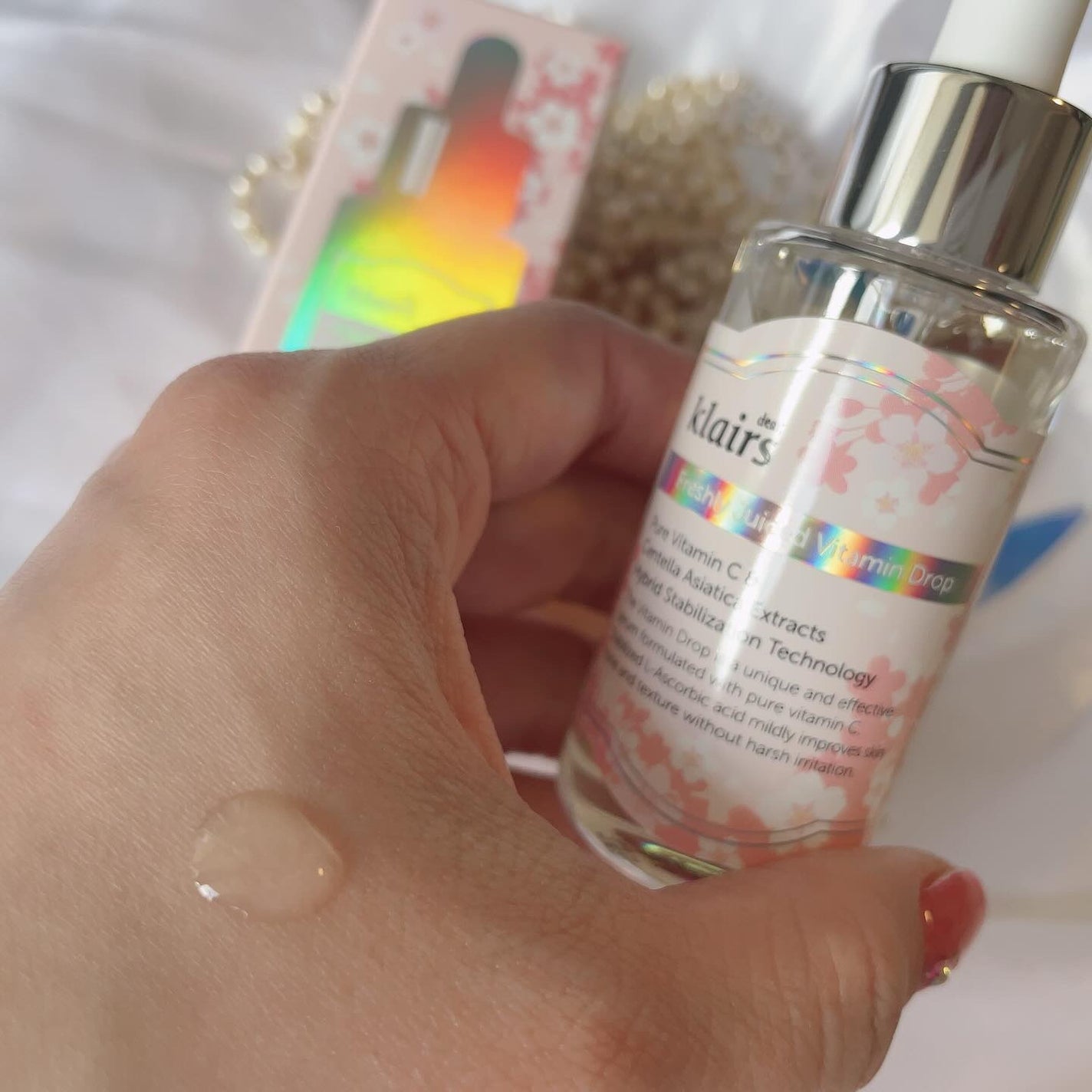 フレッシュリージュースドビタミンドロップ(35ml)/Klairs/美容液を使ったクチコミ(3枚目)