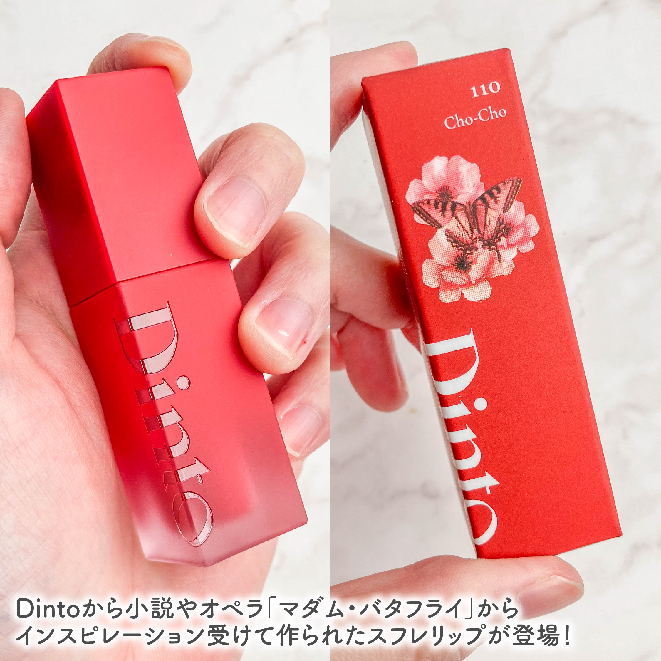 マダムバタフライコレクション ブラーニングリップベール/Dinto/口紅を使ったクチコミ（2枚目）