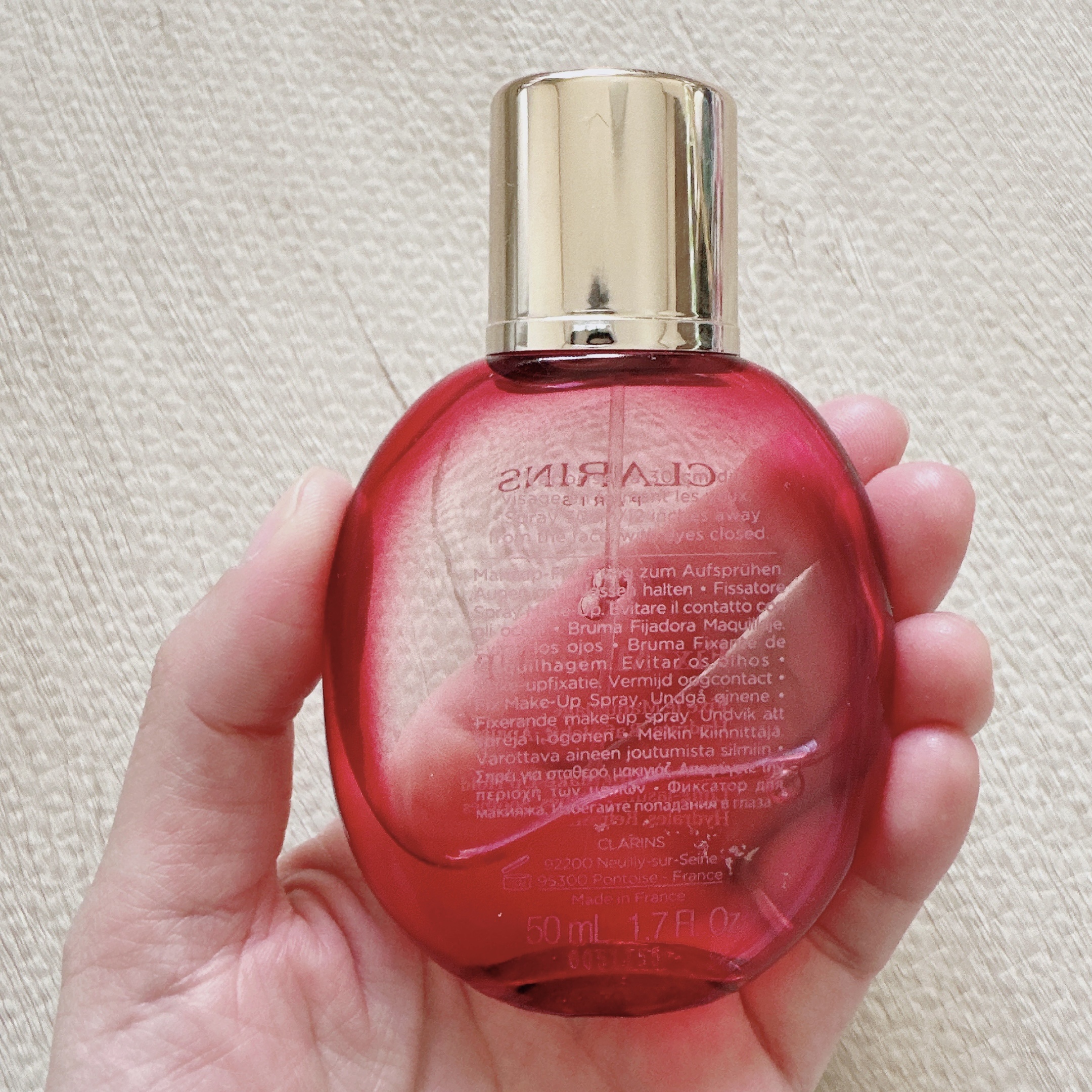 CLARINS フィックス メイクアップのクチコミ「✼••┈┈••✼••┈┈••✼••┈┈••✼••┈┈••✼
CLARINS
フィックス メイク.....」（3枚目）