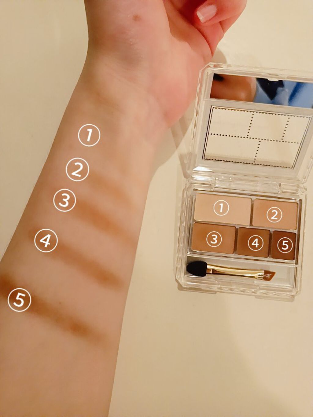 パーフェクトマルチアイズ/キャンメイク/アイシャドウパレットを使ったクチコミ（3枚目）