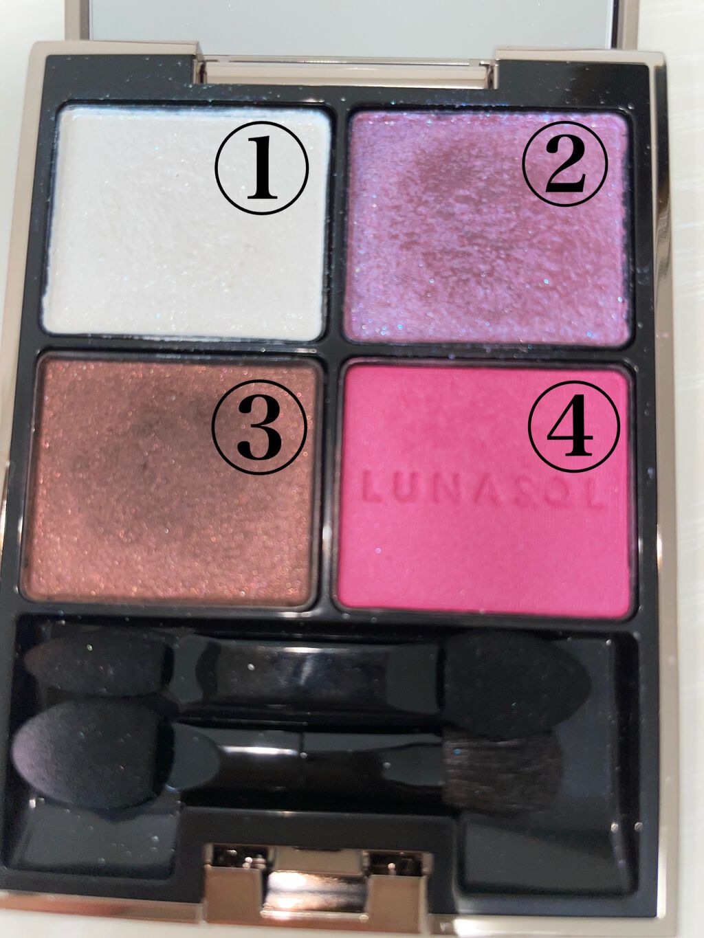 アイカラーレーション/LUNASOL/アイシャドウパレットを使ったクチコミ（3枚目）