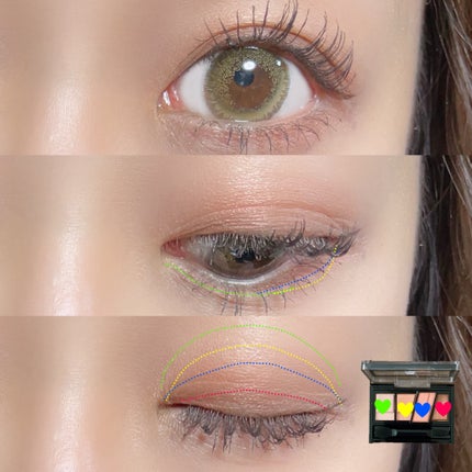 デザイニングブラウンアイズ/KATE/アイシャドウパレットを使ったクチコミ(4枚目)