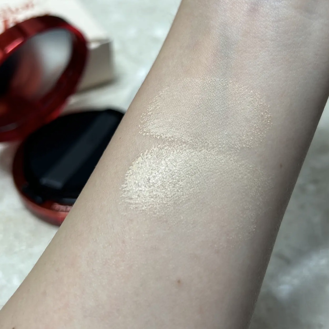 プロテーラービーベルベットカバークッション/espoir/クッションファンデーションを使ったクチコミ（3枚目）