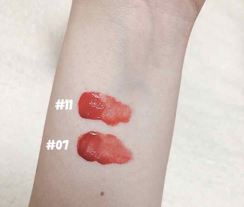 ジューシーラスティングティント/rom&nd/リップティントを使ったクチコミ（2枚目）