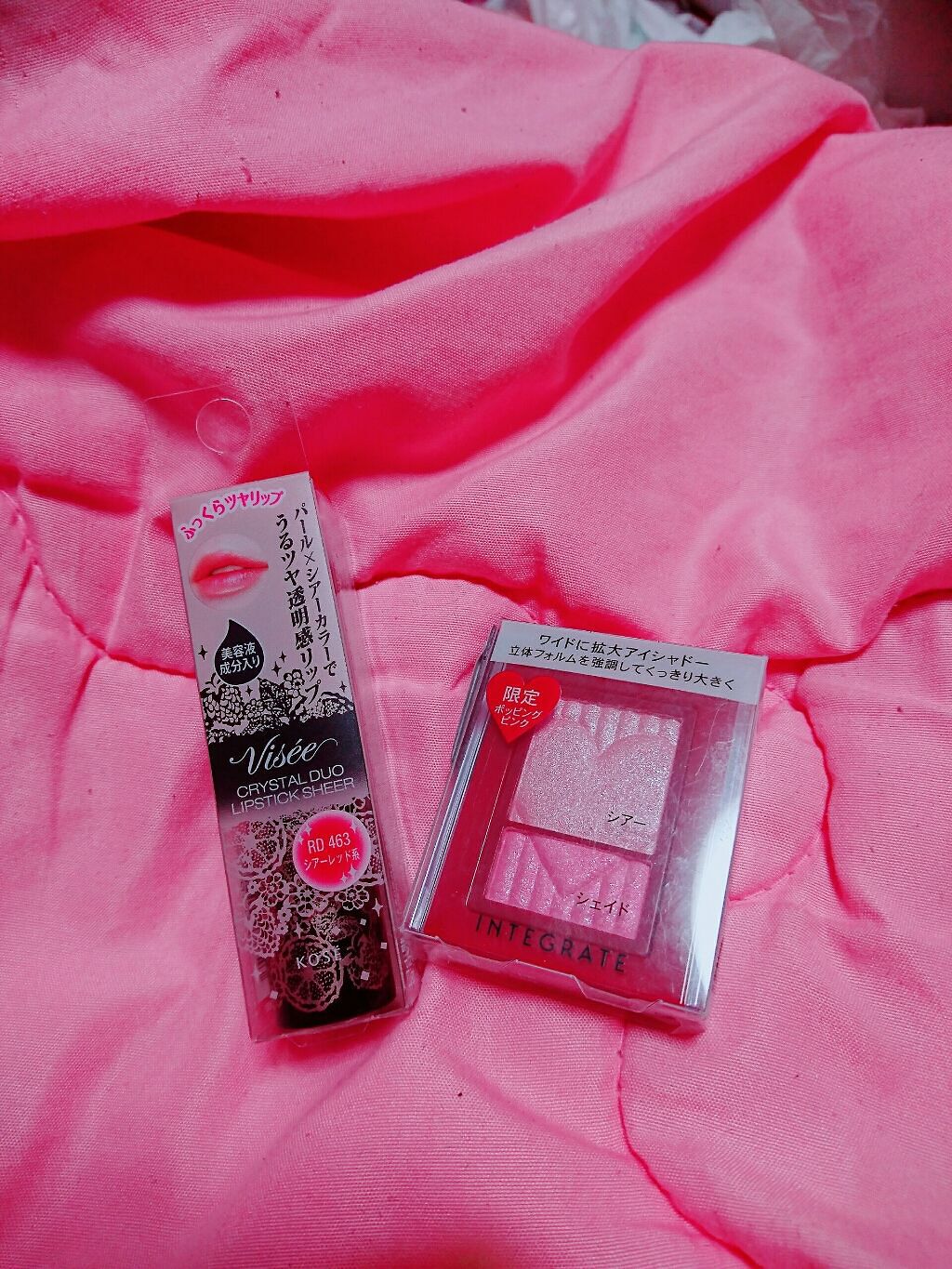 クリスタルデュオ リップスティック シアー/Visée/口紅を使ったクチコミ（1枚目）