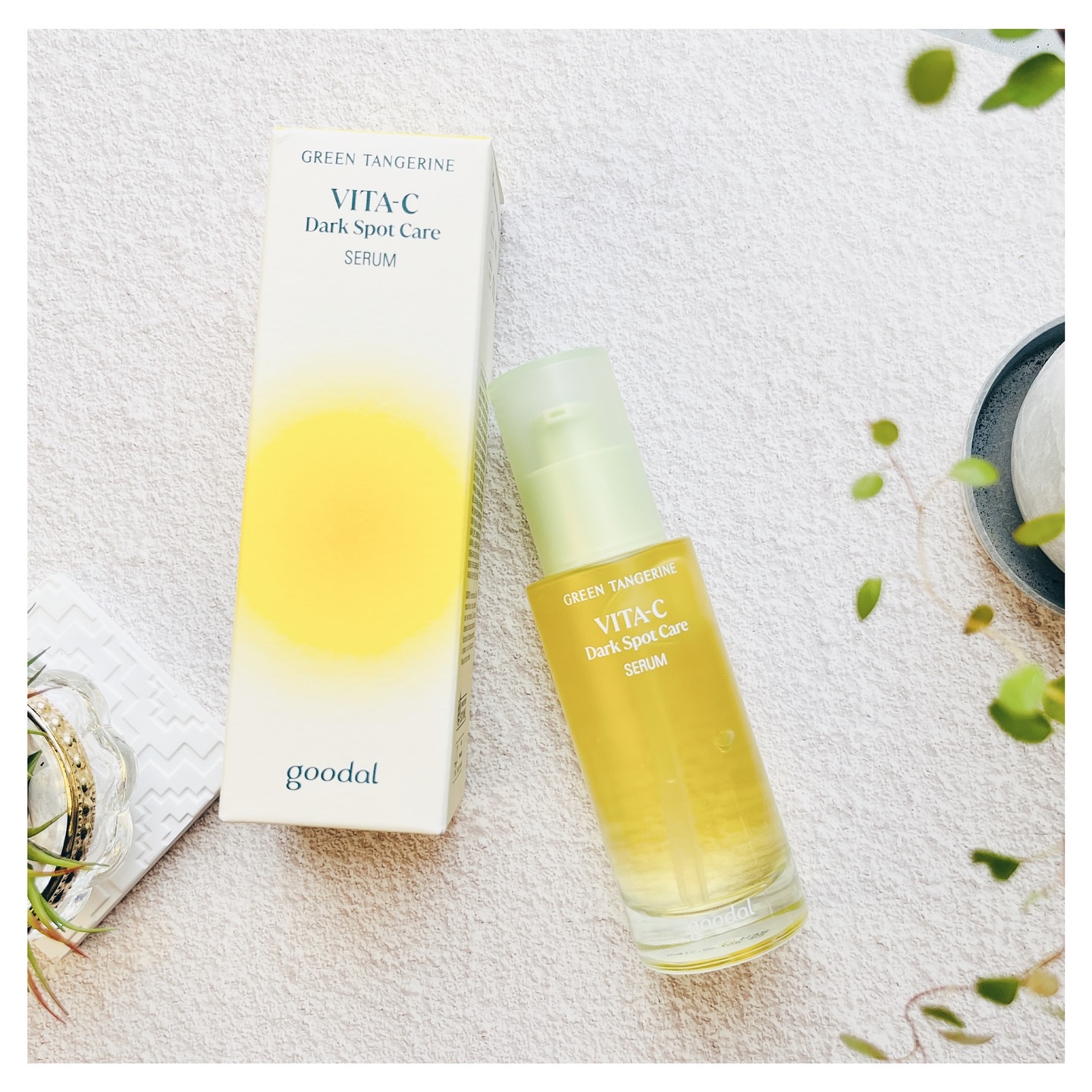グリーンタンジェリン ビタC ダークスポットケアセラム/goodal/美容液を使ったクチコミ（2枚目）