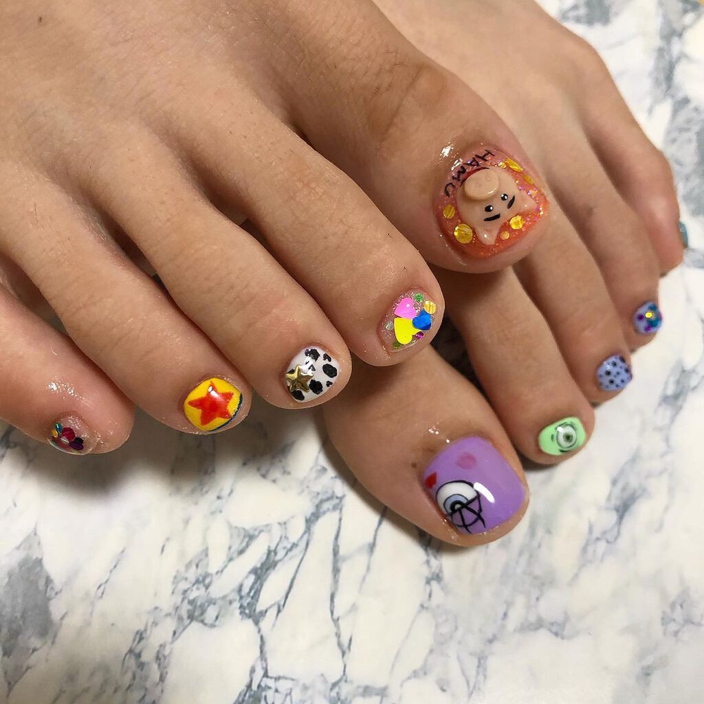 cst on LIPS 「Part2🌈✨#キャラクターネイル#キャラクター#charac..」(5枚目)