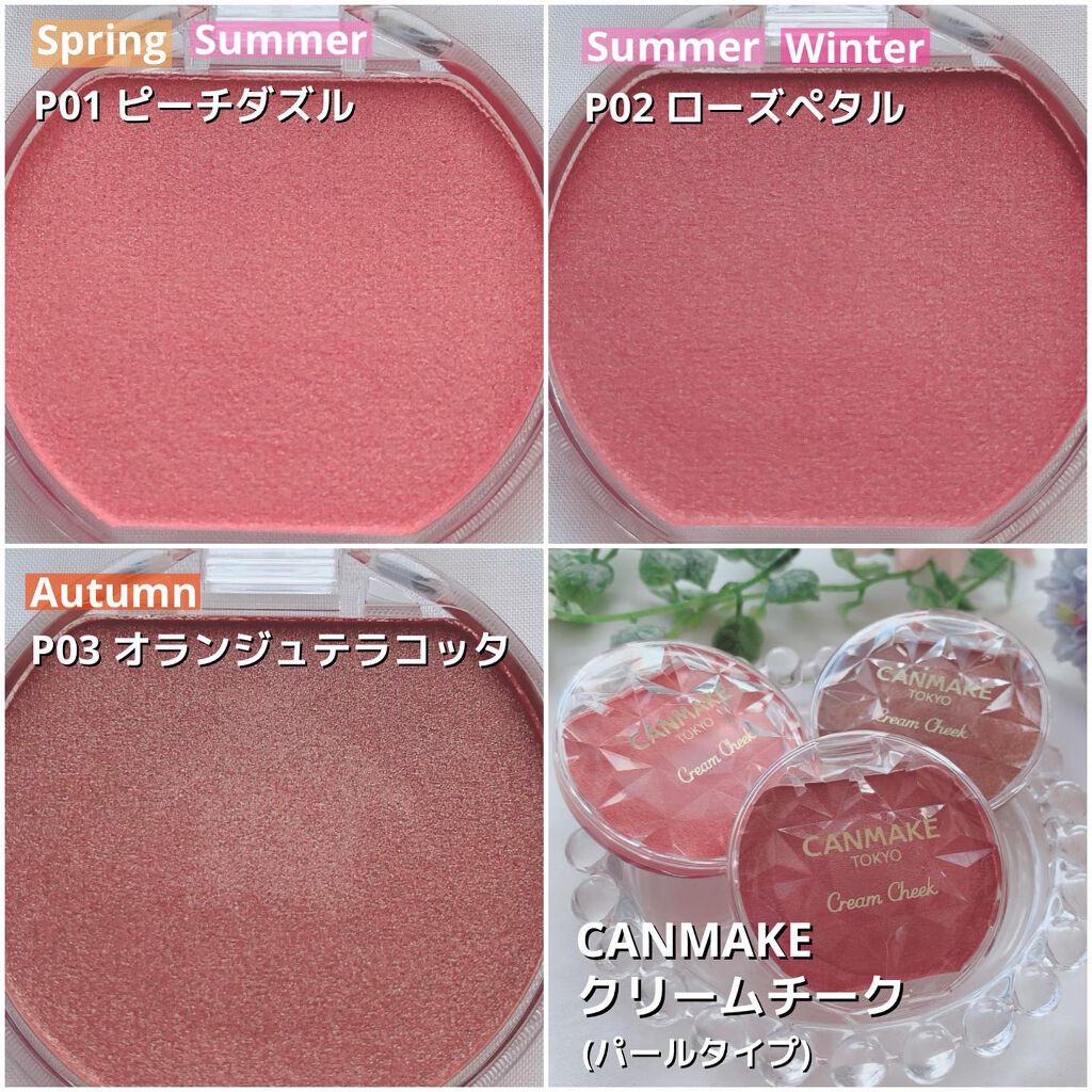 クリームチーク(パールタイプ)/キャンメイク/ジェル・クリームチークを使ったクチコミ(2枚目)