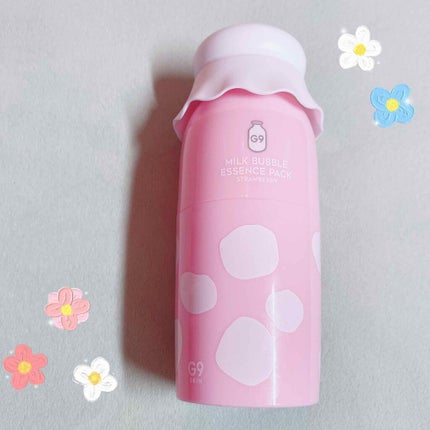 MILK BUBBLE ESSENCE PACK #STRAWBERRY/G9SKIN/美容液を使ったクチコミ(2枚目)