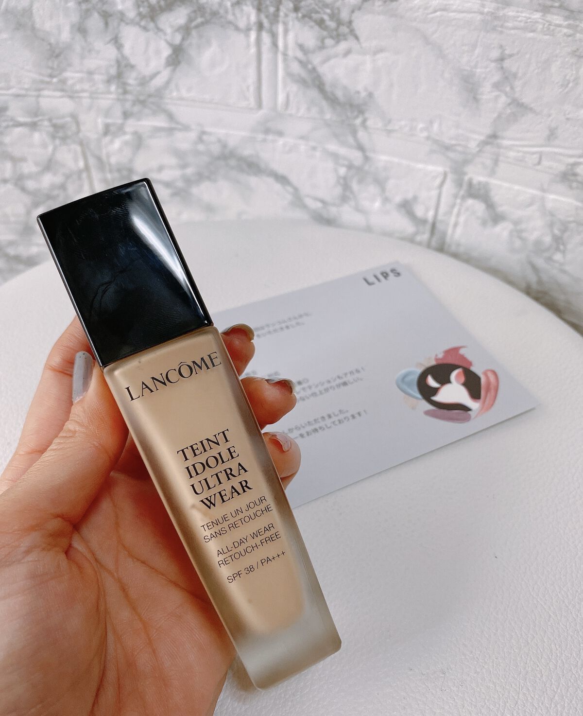 タンイドル ウルトラ ウェア リキッド/LANCOME/リキッドファンデーションを使ったクチコミ（1枚目）
