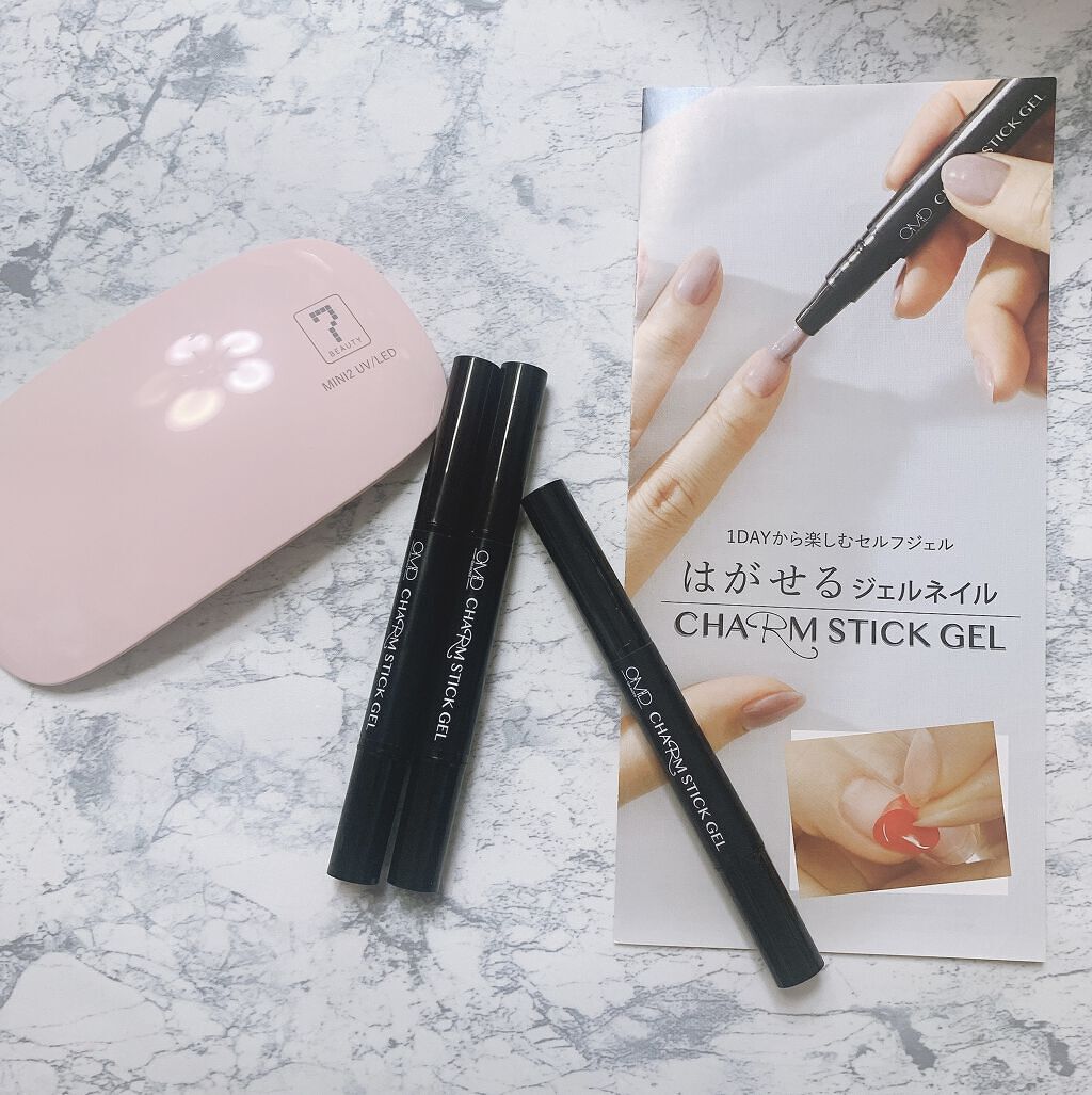 チャームスティックジェル #23 ピンクベージュ/OMD/オールインワンネイルを使ったクチコミ（1枚目）