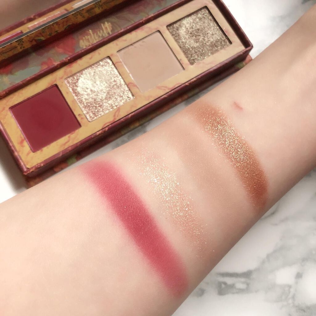 山海シリーズ 4色アイシャドウパレット 02 鳐兔 rabbit fish/GirlCult/アイシャドウパレットを使ったクチコミ（3枚目）