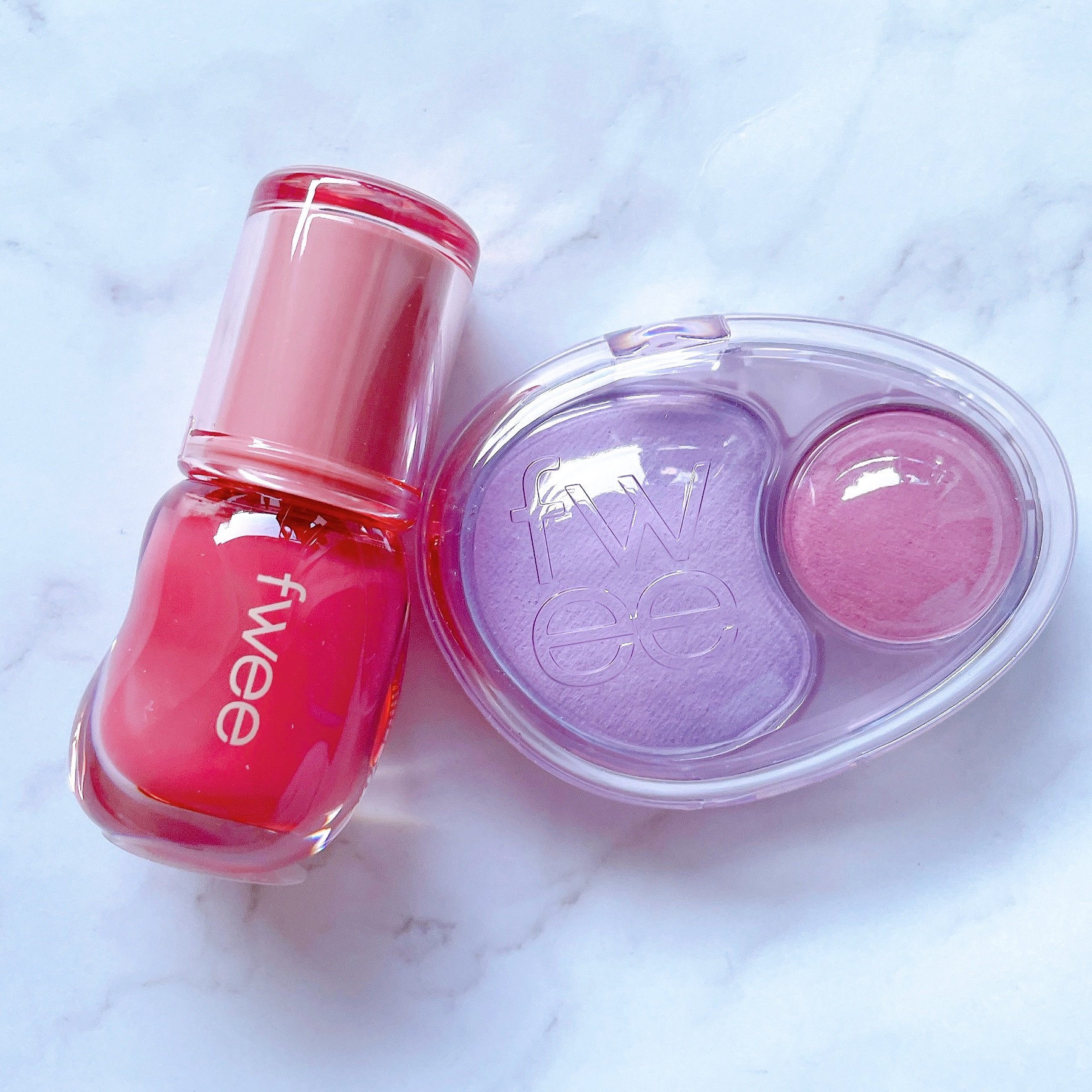 デュアルチークメロウ/fwee/ジェル・クリームチークを使ったクチコミ（3枚目）