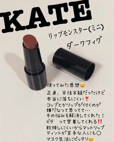 リップモンスター 05 ダークフィグ(ミニ)＜数量限定発売＞/KATE/口紅を使ったクチコミ（1枚目）