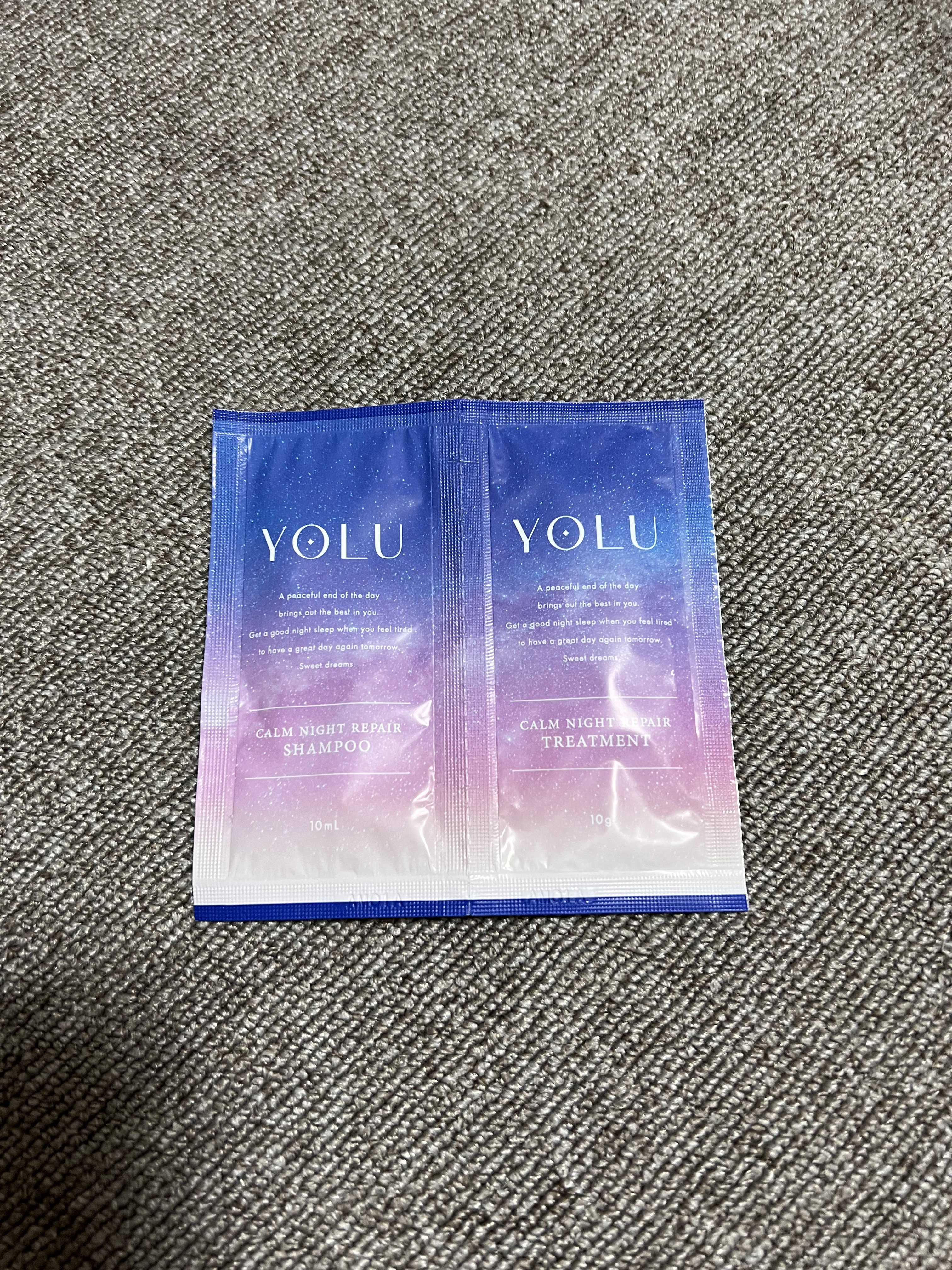 カームナイトリペアシャンプー／トリートメント/YOLU/市販シャンプーを使ったクチコミ（1枚目）