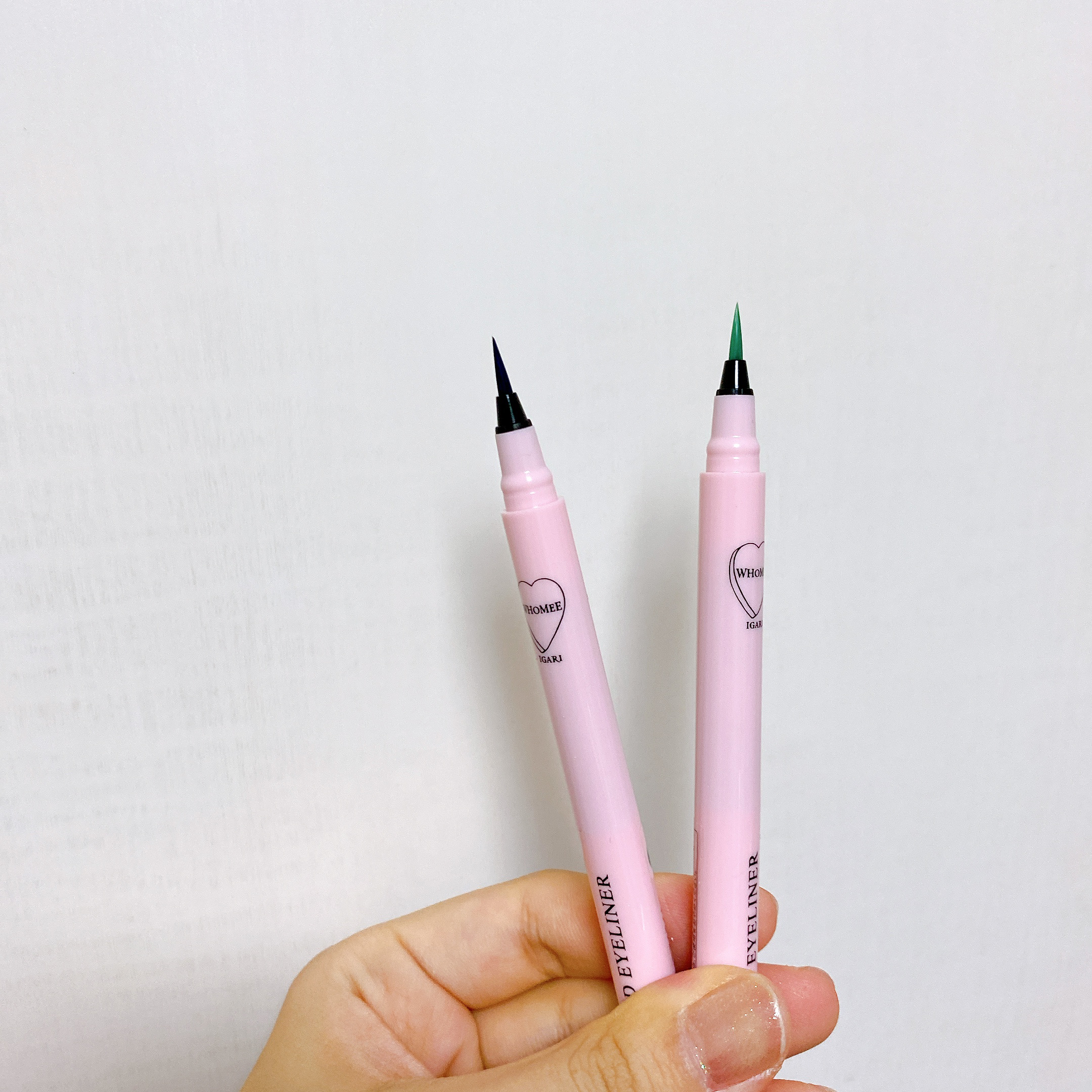 リキッドアイライナー デニムブルー/WHOMEE/リキッドアイライナーを使ったクチコミ（2枚目）