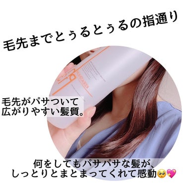 𝒶𝓃ℯℳℴ𝓃ℯ🐰 on LIPS 「どんなヘアケア用品を使っても満足する仕上がりにならない毛先パサ..」（3枚目）