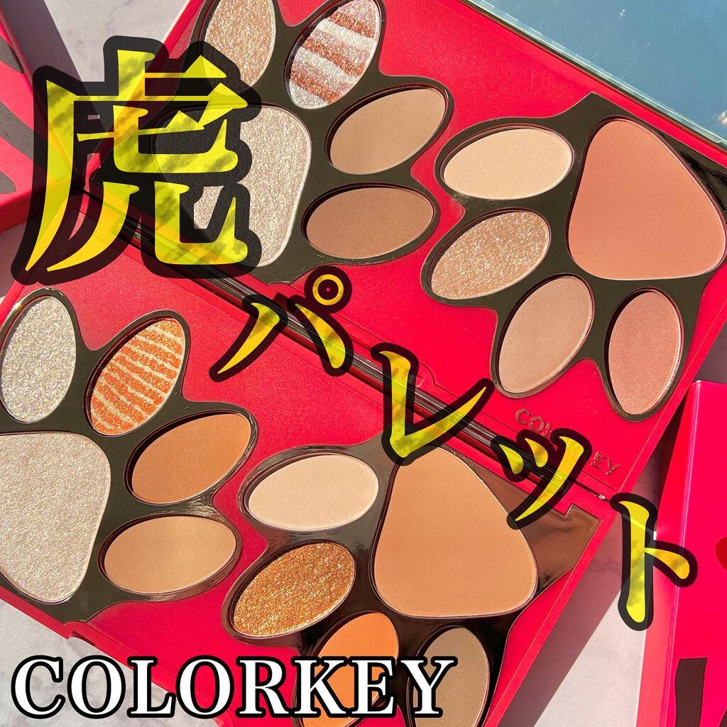 Ikue on LIPS 「肉球が可愛すぎる🐾💕\中華コスメCOLORKEYのアイシャドウ..」(1枚目)