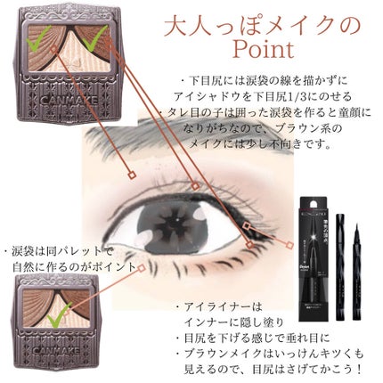 ジューシーピュアアイズ/キャンメイク/アイシャドウパレットを使ったクチコミ(4枚目)