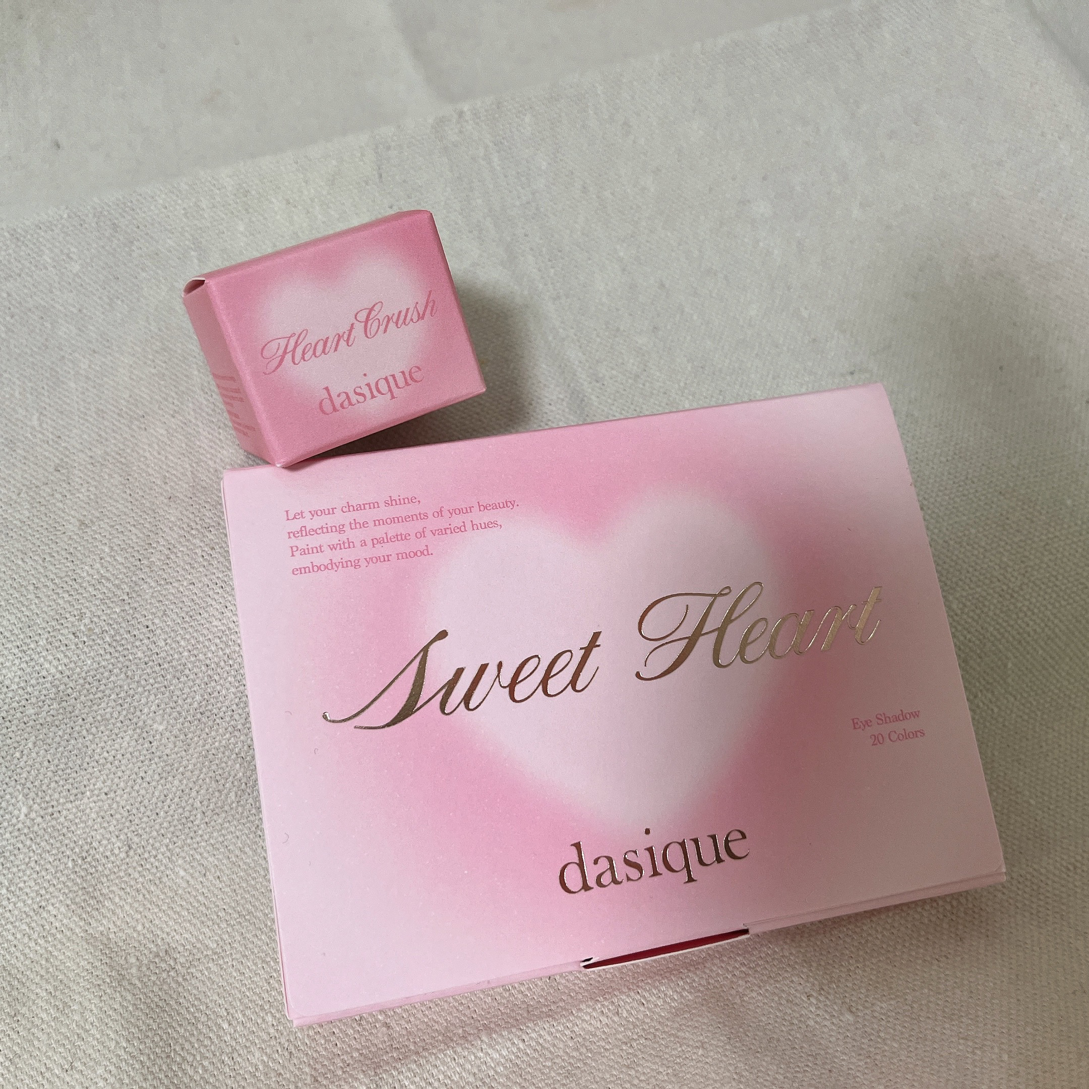 ムードシャドウパレット 06 スウィートハート/dasique/アイシャドウパレットを使ったクチコミ（2枚目）