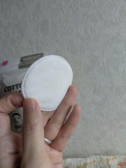 円形プレーン&凹凸面 化粧コットン/DAISO/コットンを使ったクチコミ(9枚目)