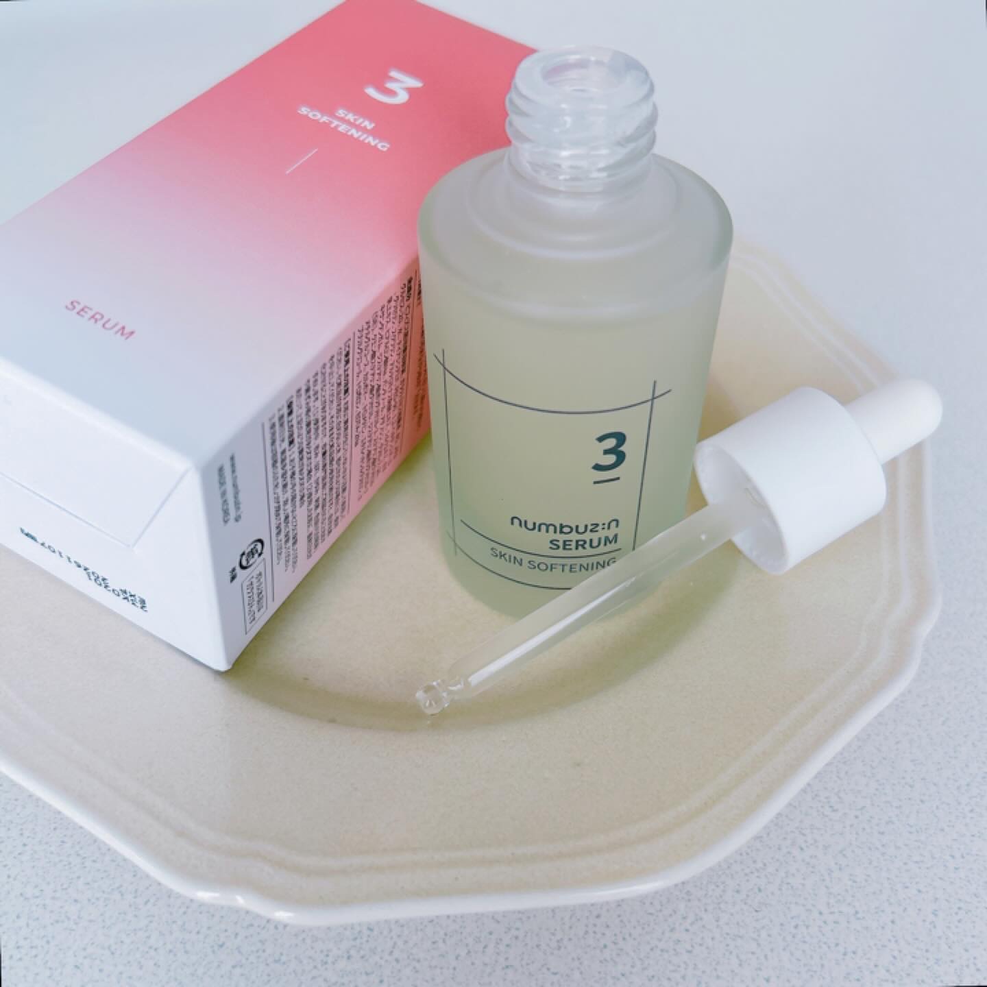 3番 すべすべキメケアセラム/numbuzin/美容液を使ったクチコミ（3枚目）