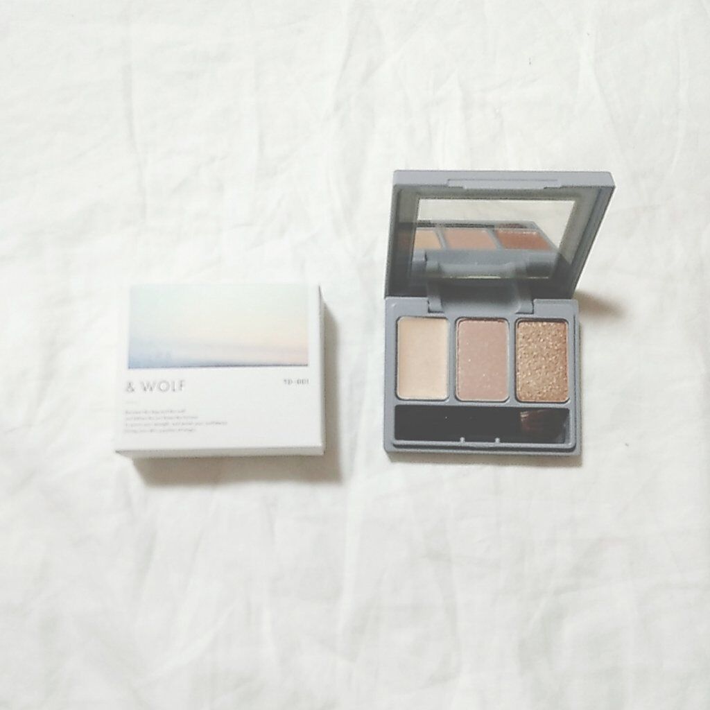 スリーサムデザイニングアイカラー/& WOLF/アイシャドウパレットを使ったクチコミ(1枚目)