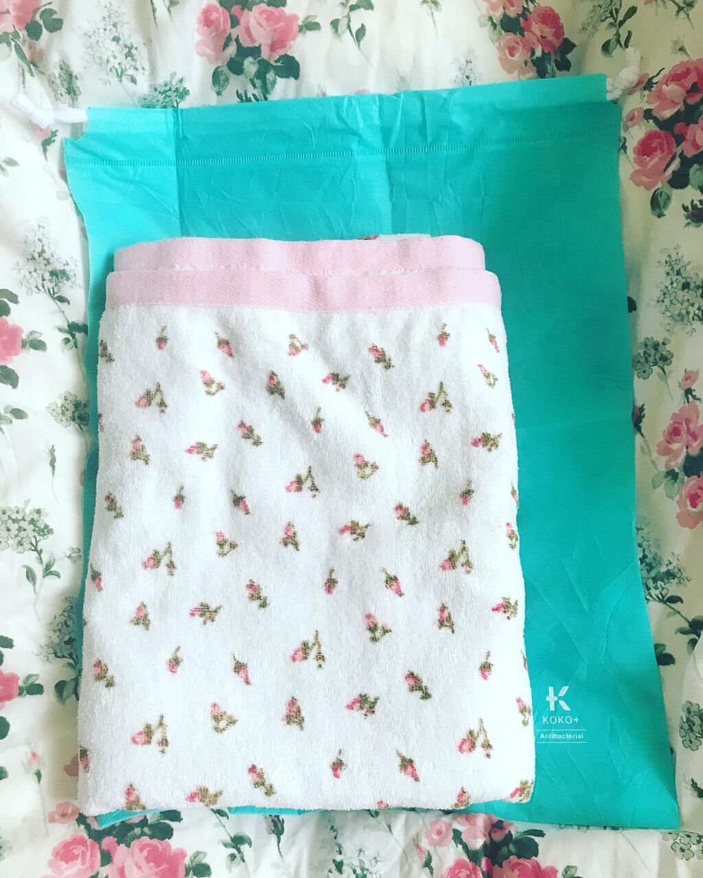 KOKO+(ココタス) Dew(R)使用 不織布の巾着/KAWAGUCHI/マスクを使ったクチコミ(3枚目)