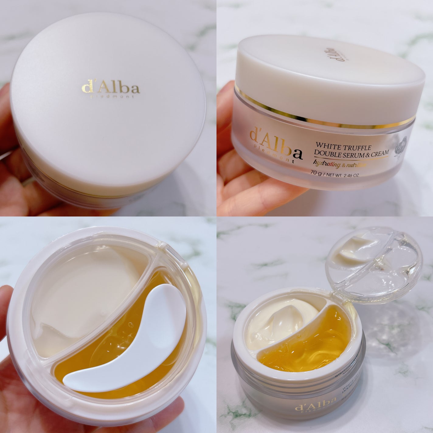 ホワイトトリュフダブルセラムアンドクリーム/ダルバ/フェイスクリームを使ったクチコミ(2枚目)