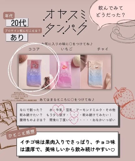 オヤスミタンパク シェーカーアソートセット/オヤスミタンパク/その他キットセットを使ったクチコミ(3枚目)