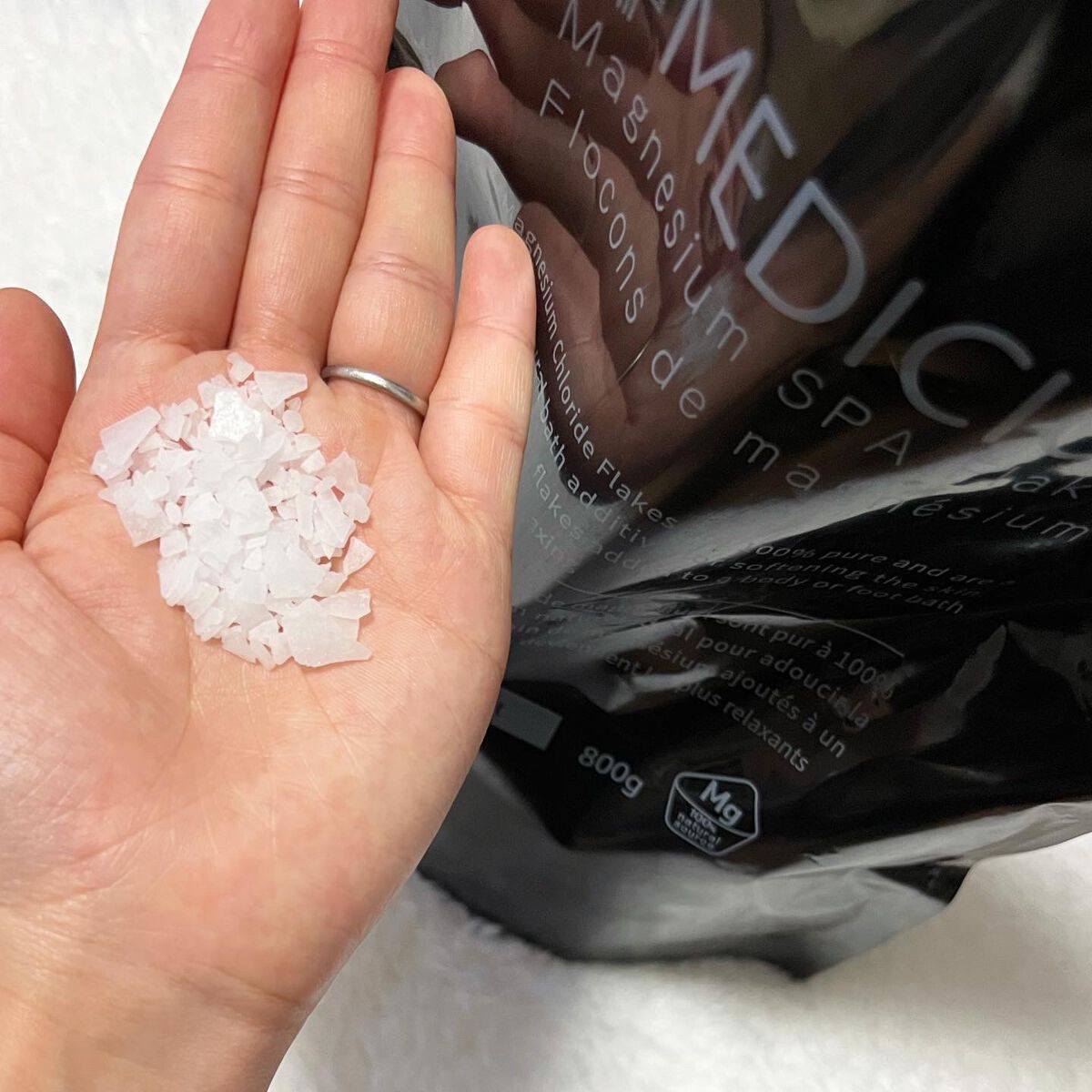 マグネシウムスパフレーク/MEDICION/無機塩系入浴剤を使ったクチコミ(3枚目)