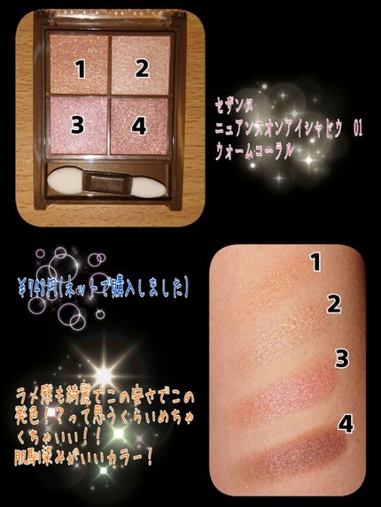 ニュアンスオンアイシャドウ/CEZANNE/アイシャドウパレットを使ったクチコミ(1枚目)