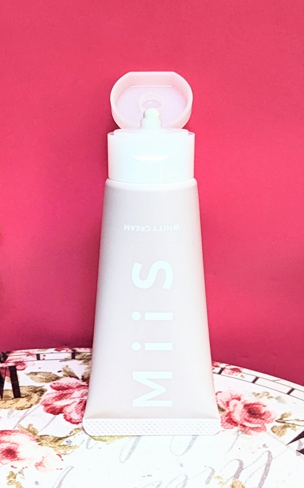 ホワイティクリーム ロゼミント味/MiiS/歯磨き粉を使ったクチコミ（2枚目）