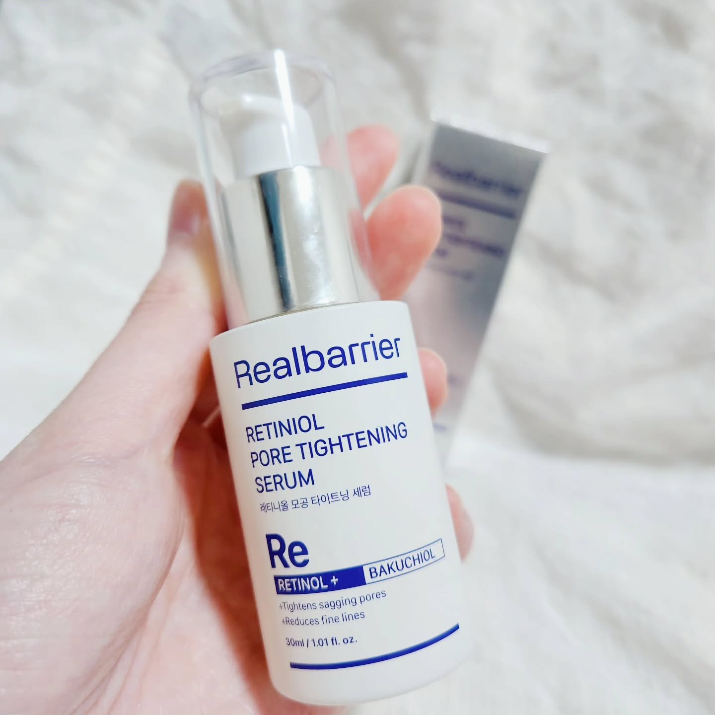 レチ二オールポアタイトニングセラム/Real Barrier/美容液を使ったクチコミ（2枚目）