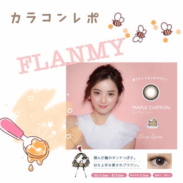 FLANMY 1day（10枚/30枚） カカオワッフル/FLANMY/ワンデー（１DAY）カラコンを使ったクチコミ（1枚目）