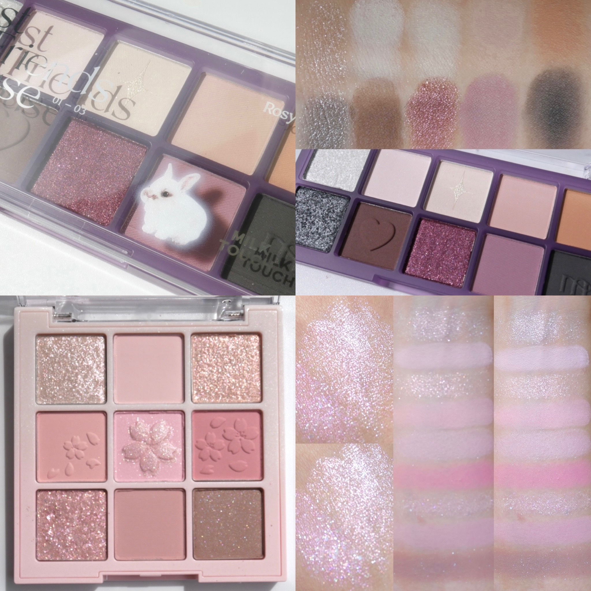 dasique・&nd by rom&nd・Wonjungyo・Milk Touchのメイクアップ