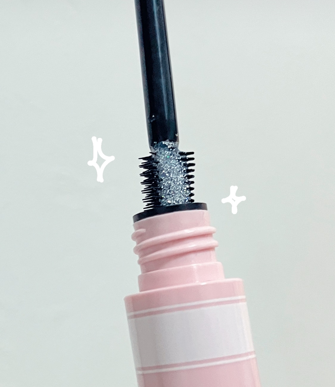 ラメマスカラ シルバー/WHOMEE/マスカラを使ったクチコミ（3枚目）